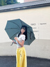 左都（ZUODU）全自動(dòng)雨傘加大加厚結(jié)實(shí)抗風(fēng)雙骨反向男士學(xué)生折疊傘車(chē)載防暴雨傘 【晨霧綠】13cm巨無(wú)霸綁帶+280T防暴雨傘布 曬單實(shí)拍圖