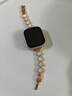 腕美主義適用iwatch s10蘋(píng)果手表表帶apple watchs11蘋(píng)果腕帶貝母鏈條鑲鉆S9金屬S10透氣se3代女高級感百搭 【四葉草鏈式】-玫金白貝+玫金色連接器 適用：iwatch【42mm 曬單實(shí)拍圖
