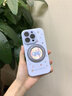 與樂（yule）MagSafe磁吸支架適用iPhone16promax液態(tài)硅膠手機(jī)殼全包防摔蘋果16plus自帶鏡頭膜相機(jī)按鍵掛繩軟 【遠(yuǎn)峰藍(lán)】 iPhone16pro 曬單實(shí)拍圖