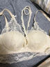 爾山集法式純欲掛脖蕾絲內搭內衣女小胸聚攏無(wú)鋼圈性感疊穿吊帶打底文胸 香檳單件 M 【34/75AB】 曬單實(shí)拍圖