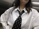 衣諾坊女童襯衫白色長(cháng)袖圓領(lǐng)春夏新款學(xué)生六一演出校服兒童休閑T恤寬松 曬單實(shí)拍圖