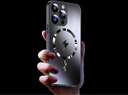 Ekakashop【德國(guó)】適用蘋果13手機(jī)殼iphone13保護(hù)套magsafe磁吸全包超薄防摔硬殼AG閃電商務(wù)款 鈦色 曬單實(shí)拍圖