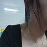 憶奴嬌愚人碼頭925銀飾品新款桃心耳釘簡約長款銀流蘇耳飾極簡風(fēng)耳墜 銀色 耳釘款長度14厘米 曬單實拍圖
