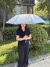 印象城彩膠遮陽(yáng)傘防曬防紫外線太陽(yáng)傘便攜戶外小巧雙層花傘  幽蘭小花 曬單實(shí)拍圖
