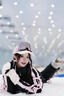 酷峰【雪蝶】滑雪服套裝2025新款雪衣雪褲女男外套冬單板雙板防水裝備 墨蝶粉上衣 S 曬單實拍圖