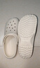 名創(chuàng)優(yōu)品（MINISO）洞洞鞋男女夏季外穿沙灘涼鞋防滑厚底踩屎感包頭涼拖鞋骨白42-43 曬單實(shí)拍圖