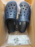 卡駱馳（CROCS）洞洞鞋貝雅卡駱班輕便耐磨一腳蹬休閑鞋|205089 深藍/辣椒紅-4CC 43 (270mm) 曬單實(shí)拍圖