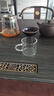 玻璃彩色把手杯品茗杯花茶套裝茶杯防爆耐熱透明玻璃小把杯六色杯 透明顏色單只裝100ml 曬單實(shí)拍圖