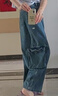 阿迪達斯 （adidas）Originals三葉草2025年女子SOFT DENIM CARGO 牛仔工裝運動褲 KC5813 30 曬單實拍圖