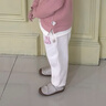 幼歌（YOUGE）嬰幼兒水果繡標寬松上衣/褲子立體玩偶寬松保暖套裝潮 炒米色褲子 （66-90兩用襠） 80 cm 曬單實(shí)拍圖