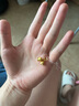 周六福（ZLF）  黃金吊墜女款鈴蘭花足金掛墜墜子 定價(jià) 吊墜-1.24g 曬單實(shí)拍圖