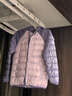 探路者（TOREAD）旗艦 兒童羽絨服男女中大童裝秋冬季超輕短款外套上衣 鮮芋紫 170 曬單實(shí)拍圖
