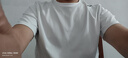 安踏（ANTA）速干衣短袖t恤男士運動(dòng)服寬松上衣冰感戶(hù)外透氣跑步訓練服健身男 【透氣速干】純凈白-1 L 曬單實(shí)拍圖