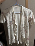 巴厘小豬寶寶連體衣夏季薄款空調(diào)服新生兒哈衣爬服夏天莫代爾長袖嬰兒衣服 淺風(fēng)棲林 59cm 曬單實拍圖