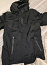 真維斯沖鋒衣夾克男春秋季外套休閑運動防風(fēng)防水戶外情侶服連帽寬松上衣 黑色 XL （建議120-140斤） 曬單實拍圖