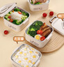 史努比（SNOOPY）保溫飯盒316不銹鋼上班族微波爐保溫桶學(xué)生便當餐盒二層 配保溫袋 曬單實(shí)拍圖