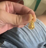 中鑫珠寶福來運轉(zhuǎn)古法黃金葫蘆吊墜旋轉(zhuǎn)葫蘆掛墜足金999項鏈男女 8g 曬單實拍圖