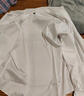 羅蒙（ROMON）【桑蠶絲免燙】長袖襯衫男士白襯衫修身襯衣商務(wù)職業(yè)男裝白色38 曬單實拍圖
