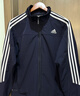 adidas休閑簡(jiǎn)約三條紋梭織立領(lǐng)夾克外套男裝秋季阿迪達斯三葉草   黑色 (偏小，推薦買(mǎi)大1碼)   M 曬單實(shí)拍圖