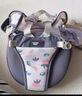 baby friend腰凳嬰兒坐凳寶寶背帶前后兩用多功能抱抱托外出抱娃神器透氣灰色 曬單實拍圖