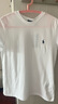 Polo Ralph Lauren 拉夫勞倫 女裝 經(jīng)典款棉質(zhì)平紋針織圓領(lǐng)T恤RL24225 100-白色 S 曬單實(shí)拍圖