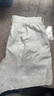 優(yōu)衣庫女裝麻棉短褲/休閑褲子473696 01 乳白色 M /160/66A 曬單實(shí)拍圖