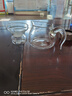 一品工坊臺灣公道杯高硼硅玻璃公杯純手工加厚大號分茶器茶海茶道茶具配件 白把+茶漏 曬單實(shí)拍圖