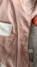 戴維貝拉（DAVE＆BELLA）新生兒爬服嬰兒連體衣0-6個(gè)月寶寶衣服冬季新款牛奶絨男寶睡衣 藕粉色【現貨】 80cm （建議身高73-80cm） 曬單實(shí)拍圖