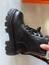 COSMICKISS加絨馬丁靴女英倫風(fēng)女厚底后東北大棉鞋秋冬季短靴百搭加厚棉靴 黑色【加絨款】 36 曬單實(shí)拍圖