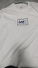 Lee25新品經(jīng)典日常字母Logo印花摩登中性男女同款短袖T恤休閑潮流 白色2 M 曬單實(shí)拍圖