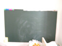 飛博士墨綠色60*90cm磁性黑板墻貼兒童創(chuàng)意涂鴉墻環(huán)?？刹翆憻o塵黑板磁吸家用上學生磁力黑板 曬單實拍圖
