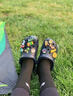 CORCS CROCS 洞洞鞋經(jīng)典款男女鞋沙灘鞋卡駱包頭涼鞋馳女士戶外洞洞鞋男拖鞋 經(jīng)典款骨白色 含鞋花 39 -40=W9 曬單實(shí)拍圖