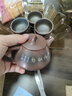 覓陶廣西坭興陶茶壺套裝純手工刻繪山水石瓢壺功夫茶具普洱喝茶泡茶壺 天道酬勤（一壺兩杯） 220ml 曬單實(shí)拍圖