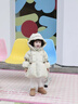 迪士尼（Disney）女童羽絨服冬季2024新款洋氣時尚兒童加厚保暖冬裝寶寶白鴨絨外套 米白色 90 cm 曬單實拍圖