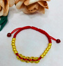 中國黃金（CHINA GOLD）黃金手鏈女款足金五帝錢(qián)金珠紅手繩七夕情人節生日禮物送女友老婆 五帝錢(qián)手繩【紅繩】約1.08g+品牌禮盒 曬單實(shí)拍圖