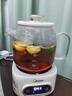美的（Midea）花漾0膠水全玻璃全自動(dòng)養生壺 辦公室多功能煮茶壺 燒水壺恒溫電熱水壺煮茶器花茶壺1L YS10B101 曬單實(shí)拍圖