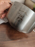 GEEGO不銹鋼碗316飯碗個(gè)人專(zhuān)用吃飯兒童碗寶寶輔食碗防燙碗帶手柄加厚 【316】小兔：雙耳兒童碗 曬單實(shí)拍圖