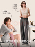 ubras【2件裝】無尺碼免拆V領(lǐng)內(nèi)衣女背心美背粉底液色文胸罩無痕隱形 奶鹽藍+燕麥奶 曬單實拍圖