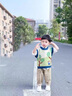 G.DUCKKIDS男童春秋裝套裝2024年新款洋氣嬰兒童三件套1寶寶3春秋季帥氣衣服 綠領(lǐng)口 90 cm 曬單實(shí)拍圖