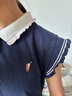 POLOWALK童裝女童短袖連衣裙2025夏季時(shí)尚POLO領(lǐng)甜美公主裙子BVTW526A0081 藏青 160 曬單實(shí)拍圖