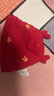 babylove嬰兒胎帽春季紅色新年初生兒滿月寶寶純棉帽子新生兒護囟門帽 曬單實拍圖