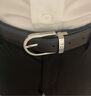 萬寶龍MONTBLANC 男士針扣黑/棕色雙面腰帶皮帶120x3cm 113834 七夕禮物 曬單實(shí)拍圖