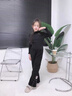 卡兔藍貓（KATULANMAO）女童加絨褲子2023新款加厚童裝中大童女孩秋冬裝洋氣一體絨喇叭褲 黑色 140碼 曬單實拍圖