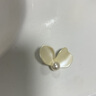 Qlady不對稱蝴蝶耳釘女2024年新款高級感氣質(zhì)仿珍珠耳環(huán)女輕奢銀針耳飾 曬單實拍圖