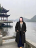MsShe【高級感雙排扣長(cháng)款風(fēng)衣】大碼女裝2025秋裝胖mm收腰外套女 經(jīng)典款-黑色現貨 2XL 曬單實(shí)拍圖