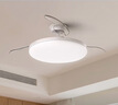 美的（Midea）風(fēng)扇燈餐廳吊扇燈led臥室燈隱形扇葉遙控三防燈具熟睡風(fēng)包安裝 曬單實(shí)拍圖