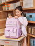 安踏兒童飛魚書包護(hù)脊男女童25秋小學(xué)生校園平衡減壓雙肩背包+補(bǔ)習(xí)袋 淺煙粉-4 M【31*16*43cm重約1020克】 曬單實(shí)拍圖