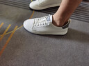 他她（TATA）小白鞋皮面男士休閑鞋百搭運動透氣春夏經(jīng)典板鞋男PBW03B 白/灰 41 曬單實拍圖
