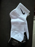 DOTSWOOSH耐克（NIKE）襪子中筒秋季薄款黑白簡(jiǎn)約男女運(yùn)動(dòng)襪純棉短襪 NK袋裝(白色) 3雙 短筒襪(均碼) 曬單實(shí)拍圖