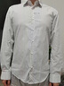 羅蒙（ROMON）條紋長(cháng)袖襯衫男士春夏季潮流免燙襯衣商務(wù)休閑外套男上衣服男裝  TW03白色 XL （約120-135斤可穿） 曬單實(shí)拍圖